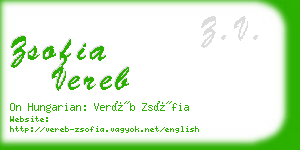 zsofia vereb business card